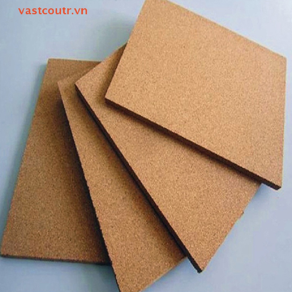 Set 10 Đế Lót Ly Hình Tròn Đường Kính 10Cm Bằng Gỗ Bần Tự Nhiên