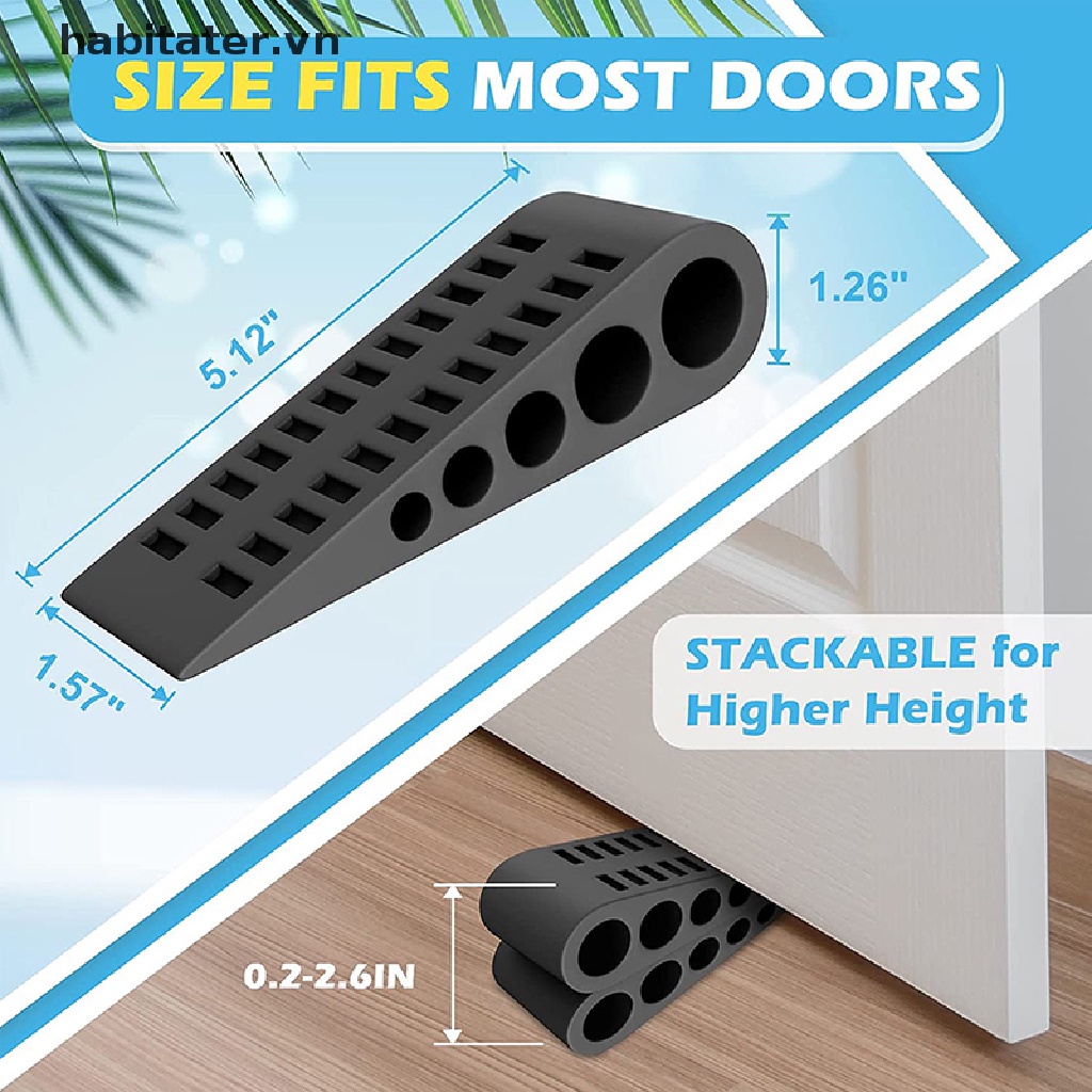 Dụng Cụ Chặn Cửa Bằng Cao Su An Toàn Không Cần Đóng Đinh Tiện Dụng