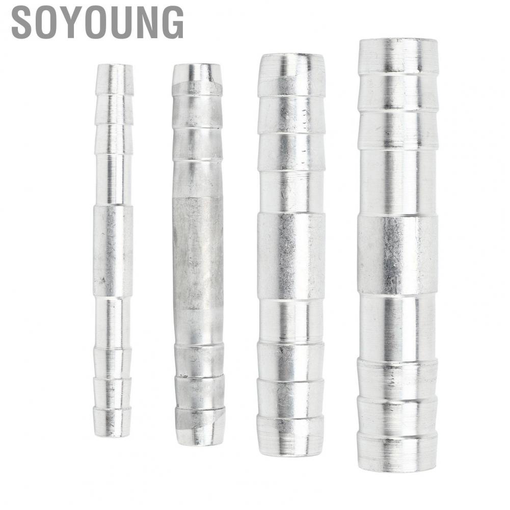Soyoung Refrigerant Hose Barb Connector Aluminum Air Conditioning Fitting for Cars Trucks