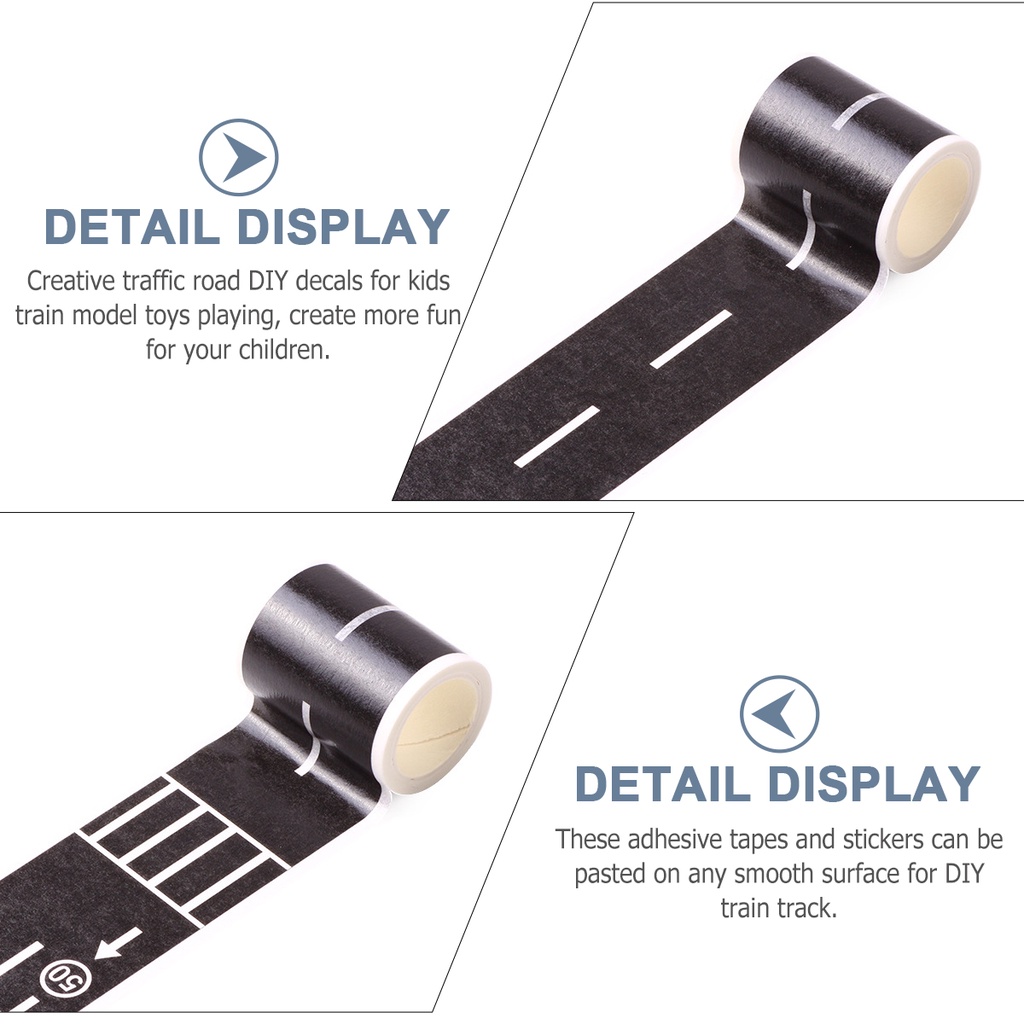 4 Cuộn Băng Keo Dán Đường Ray Xe Hơi Đồ Chơi DIY Cho Trẻ Em