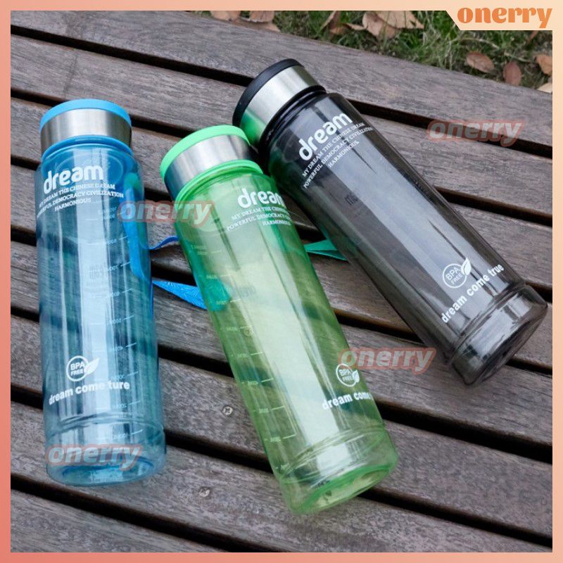 Bình Nước 1000Ml Bình Uống Nước Thể Thao Cho Người Lớn Chạy Bộ Ngoài Trời Bằng Nhựa Tiện Dụng Chống Rò Rỉ Onerryvn