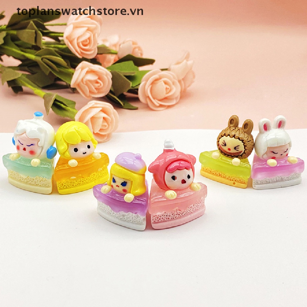 1 Đồ trang trí Bánh Ngọt Dạ Quang Mini Trang Trí Tiểu Cảnh