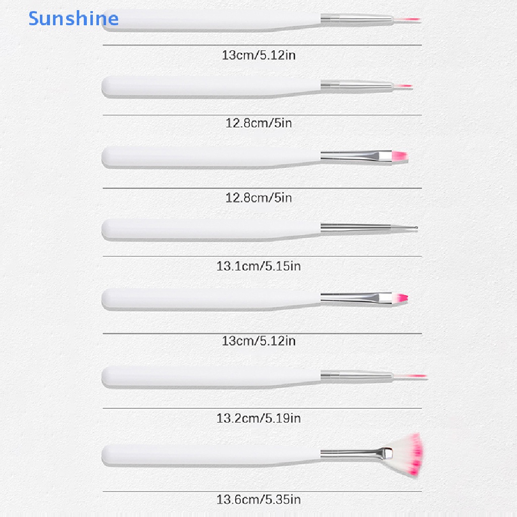 Set 7 Cọ Vẽ Trang Trí Móng Tay Nghệ Thuật Tiện Dụng