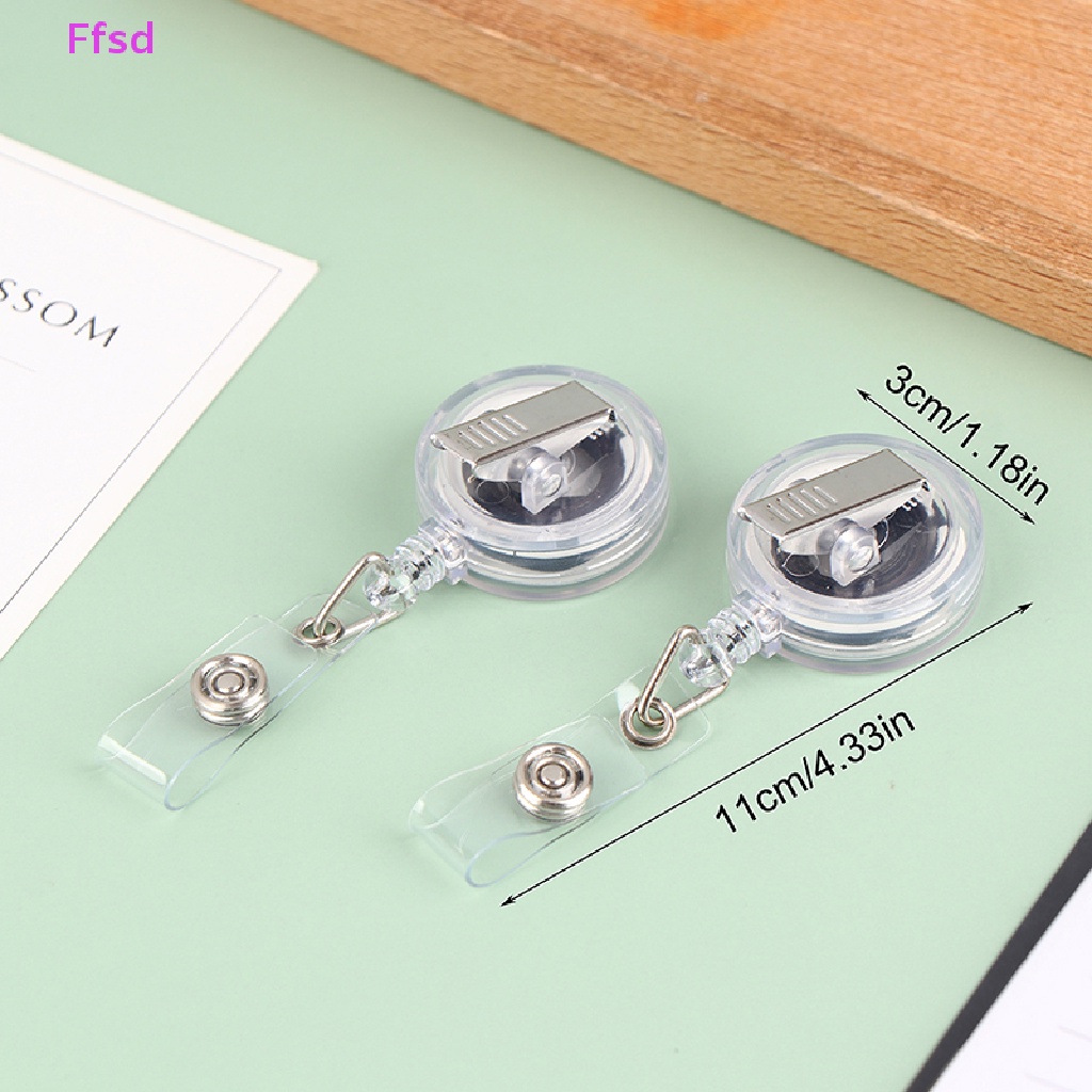 Kẹp ID / Huy Hiệu Y Tá Trong Suốt Xoay 360 Độ Tiện Dụng