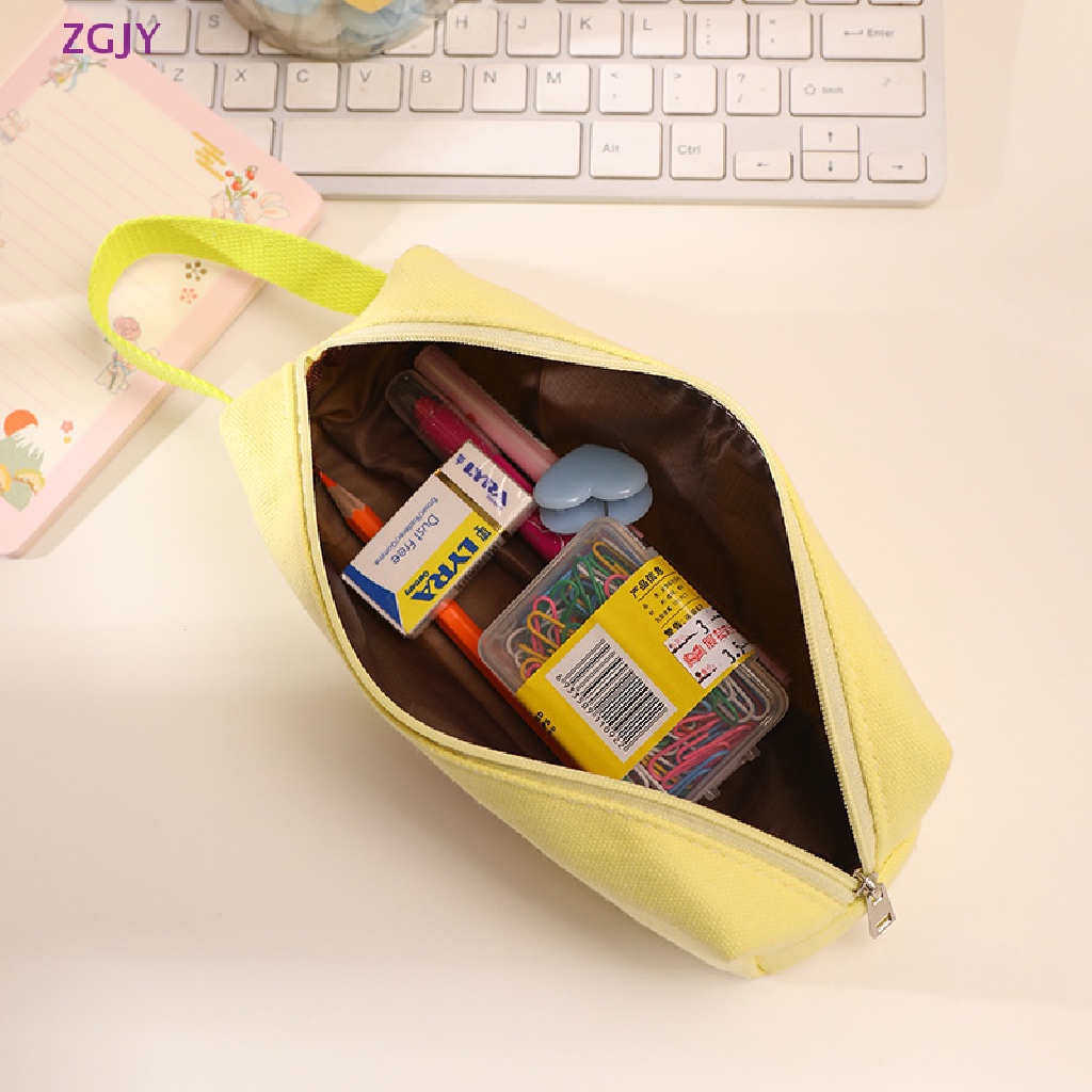 Túi Đựng Bút / Cọ Trang Điểm ZGJY Kawaii Sức Chứa Lớn Có Khóa Kéo Mới