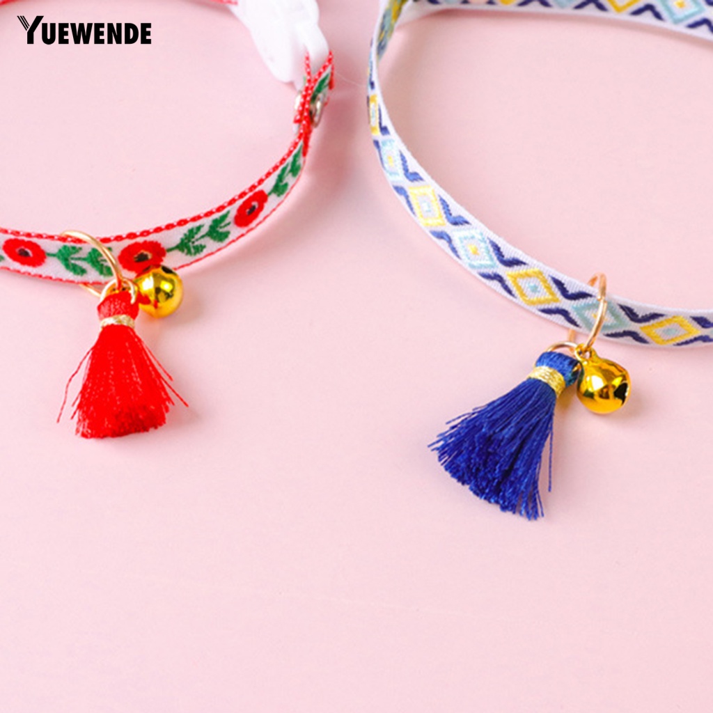 Vòng Cổ Gắn Chuông Họa Tiết Hình Học Nhiều Màu Thời Trang Cho Thú Cưng