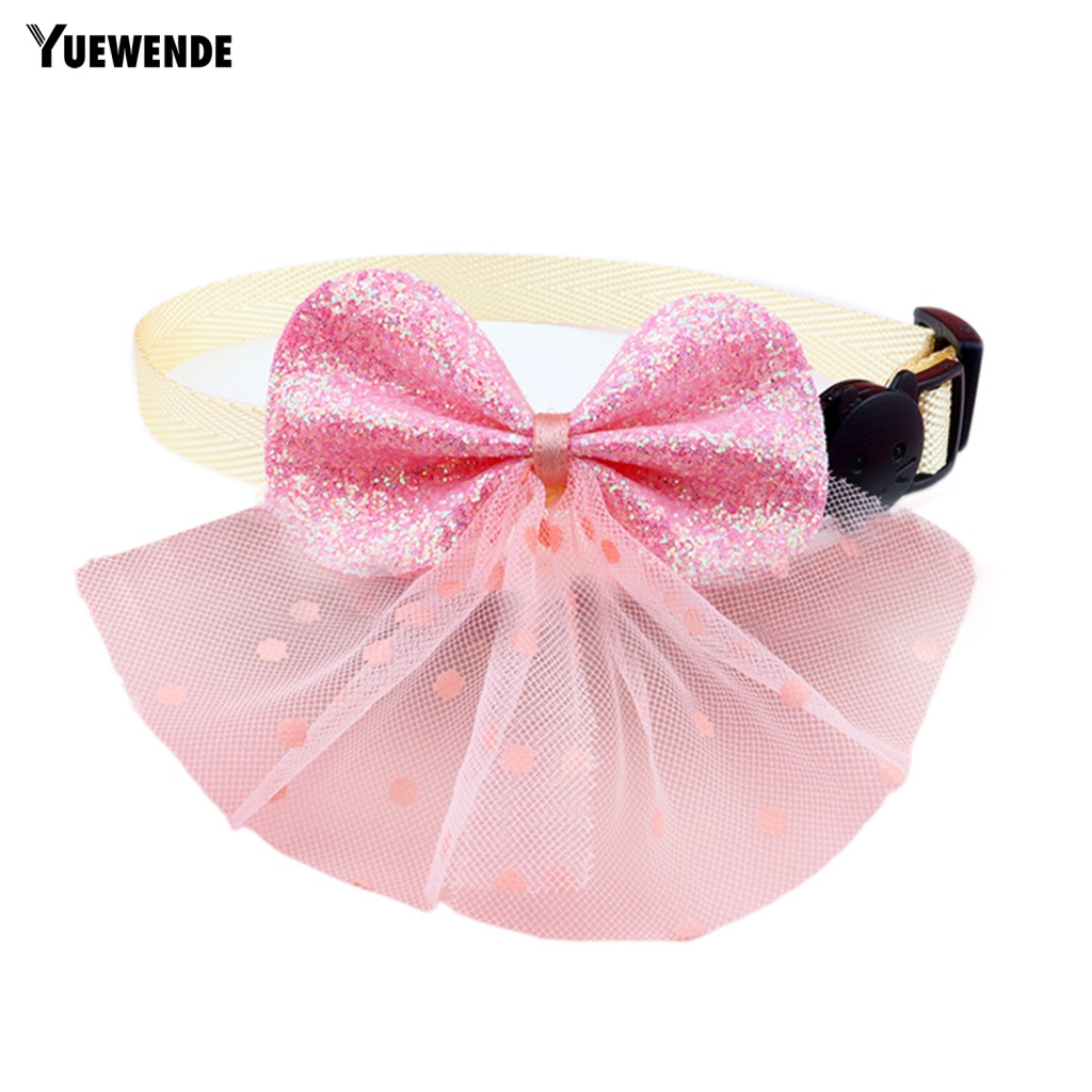 Ye.b Vòng Cổ Bằng Polyester In Chấm Bi Dễ Thương Mặc Hàng Ngày Cho Mèo Cưng