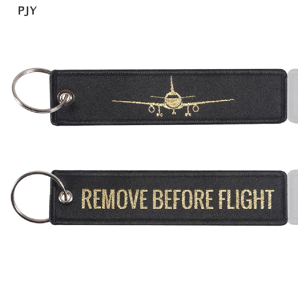 Pjy Móc Khóa Hành Lý / Xe Máy Thêu Chữ Remove Before Flight