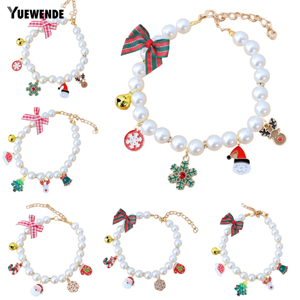 Vòng Cổ Đính Nơ Trang Trí Giáng Sinh Cho Thú Cưng