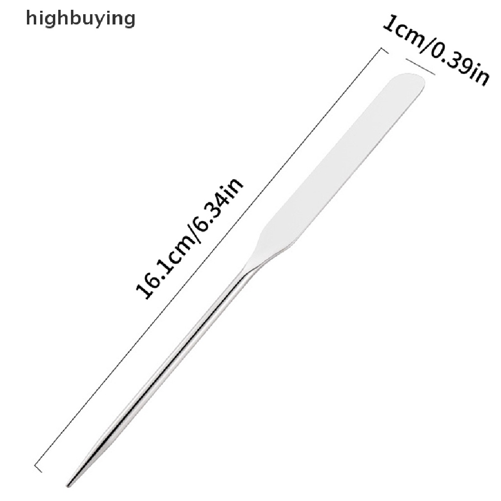 1 Set Que Trộn Kem Nền Hai Đầu Bằng Thép Không Gỉ