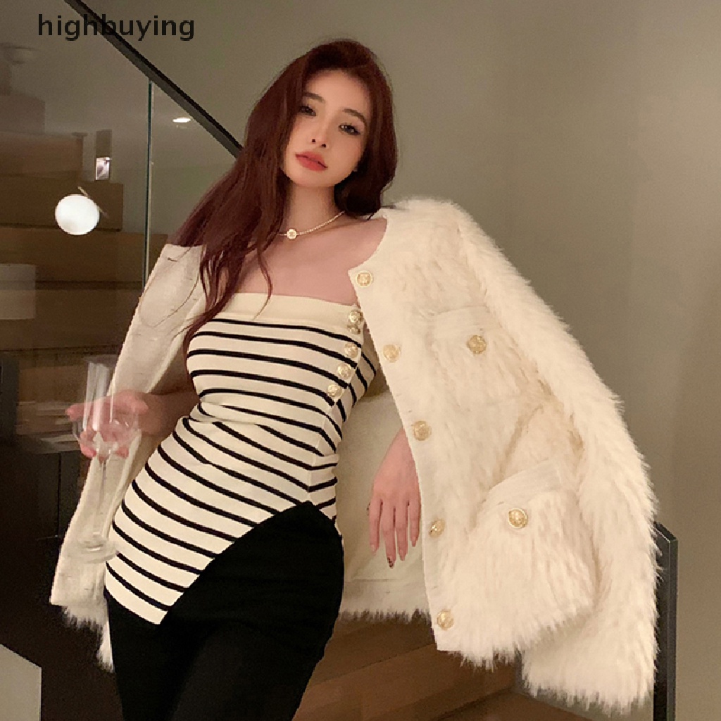 Áo Hai Dây Dệt Kim Họa Tiết Kẻ Sọc Thời Trang Mùa Hè Quyến Rũ Cho Nữ