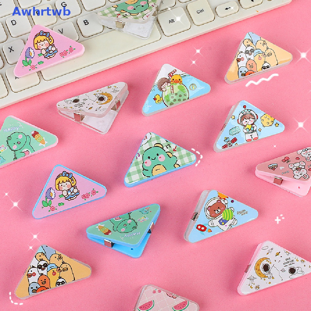 Set 5 Kẹp Giấy Đánh Dấu Trang Sách Họa Tiết Hoạt Hình Nhiều Màu Sắc Mới