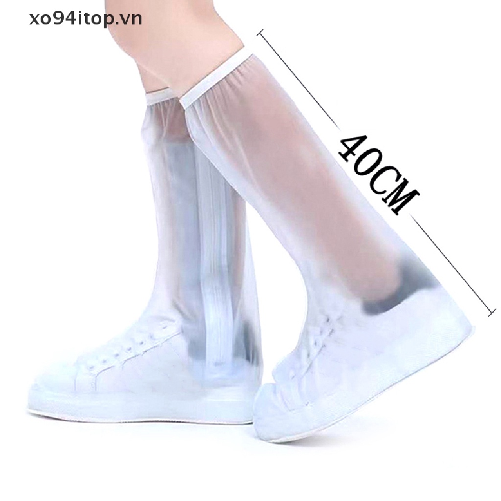 Xoitop Ủng Đi Mưa Dài Có Dây Kéo Chống Trượt Chống Nước Có Thể Tái Sử Dụng