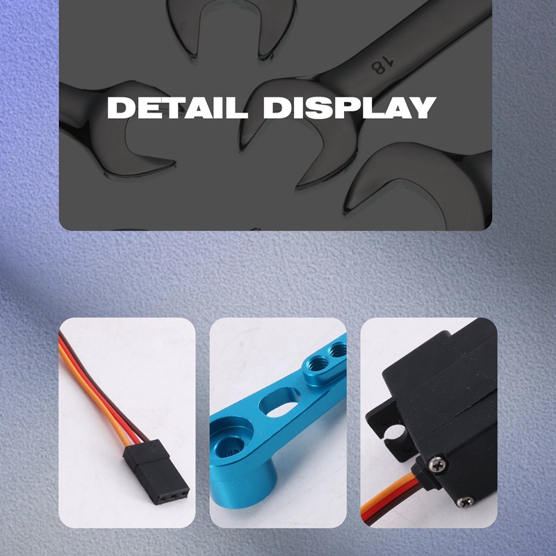 Động Cơ Servo Ba Dây Bằng Kim Loại Kèm Thanh Servo Dành Cho Wltoys 144001 124019 124018 Phụ Tùng Nâng Cấp Cho Xe Hơi Điều Khiển Từ Xa A959-B A9