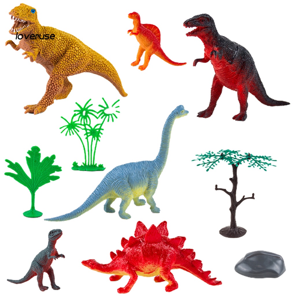 1 Bộ Đồ Chơi Khủng Long Mini Màu Sắc Tươi Sáng Cho Trẻ Em