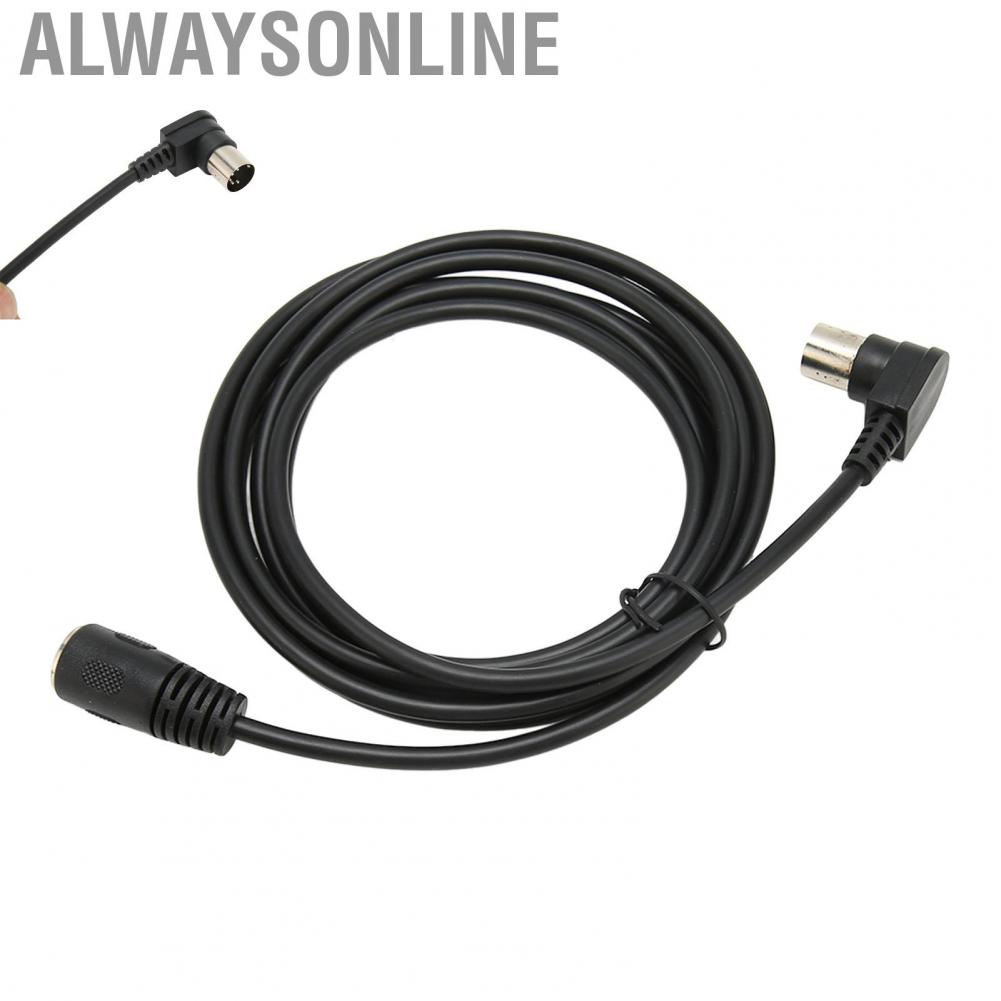 Alwaysonline 90 Degree MIDI Din Extension Cable 5 Pin DIN Male to Female Adapter for Professional Mixers  Systems Broadcast