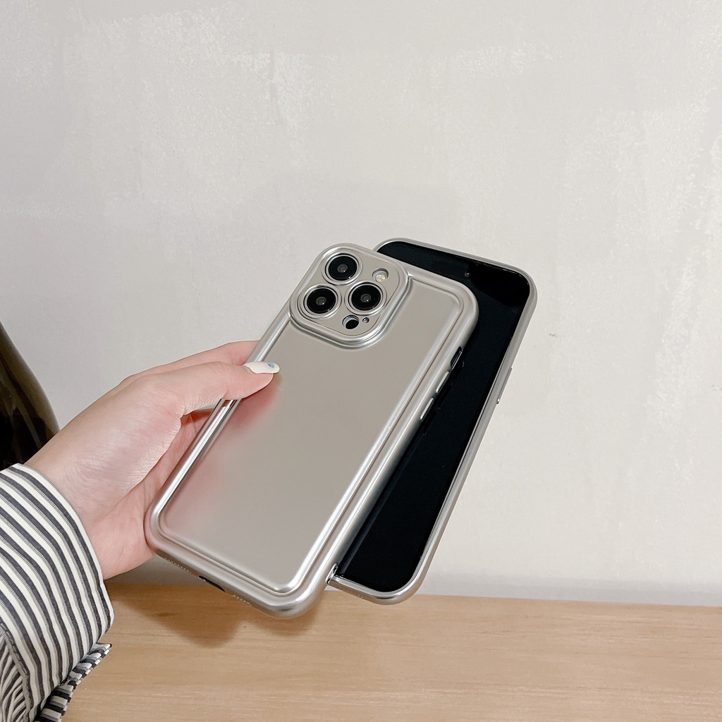 Ốp Điện Thoại TPU Mềm Nhám Bảo Vệ Ống Kính Máy Ảnh Toàn Diện Cho iPhone 14 13 12 11 PRO MAX