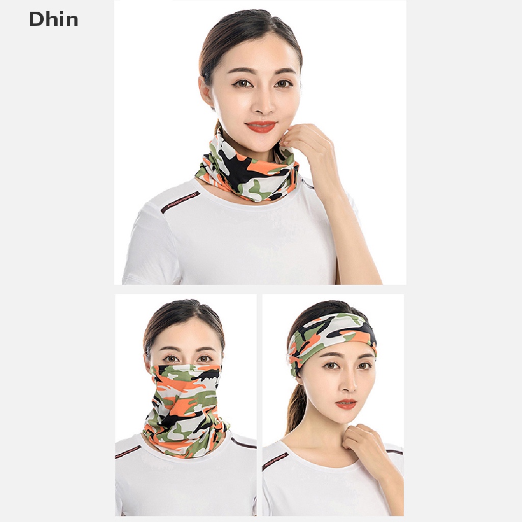 [Dhin] Khăn Choàng Cổ Che Nửa Mặt Bằng Lụa Lạnh Thần Kỳ Đa Ứng Dụng