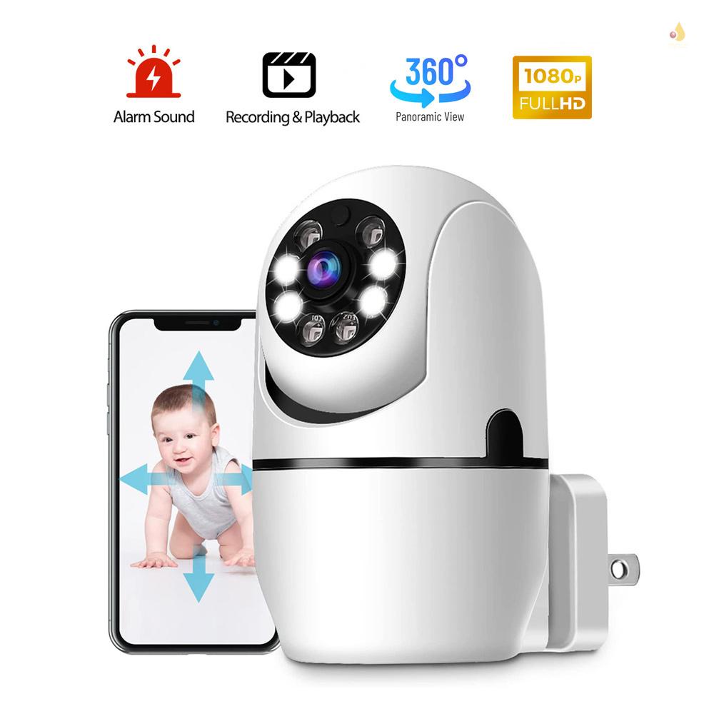 Camera Không Dây Thông Minh 1080P Kết Nối WiFi, Quay Toàn Diện 360 Độ°Camera Báo Động Hai Chiều Không Dây Có Tầm Nhìn Đêm Tiện Dụng Cho Gia Đình / Văn Phòng