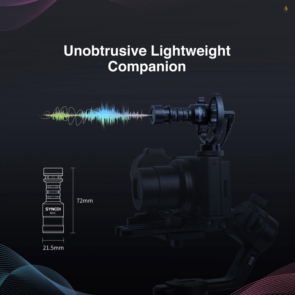 Micro Cardioid Mic-M1S On-Camera Kèm Túi Đựng Chống Sốc 3.5mm TRS &amp; TRRS Cho Máy Quay Phim DSLR / Điện Thoại Thông Minh / Máy Quay Phim