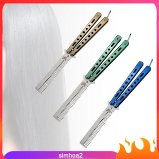 Lược gấp chải tóc simhoa2 bằng kim loại thiết kế nhỏ gọn tiện dụng
