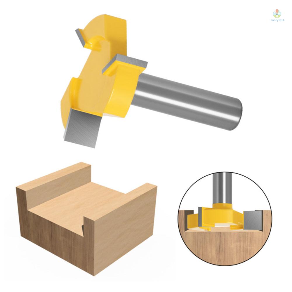 Mũi Phay Router 1 / 2 inch Thân Dẹt 3 Cánh Chuyên Dụng Cho Làm Mộc