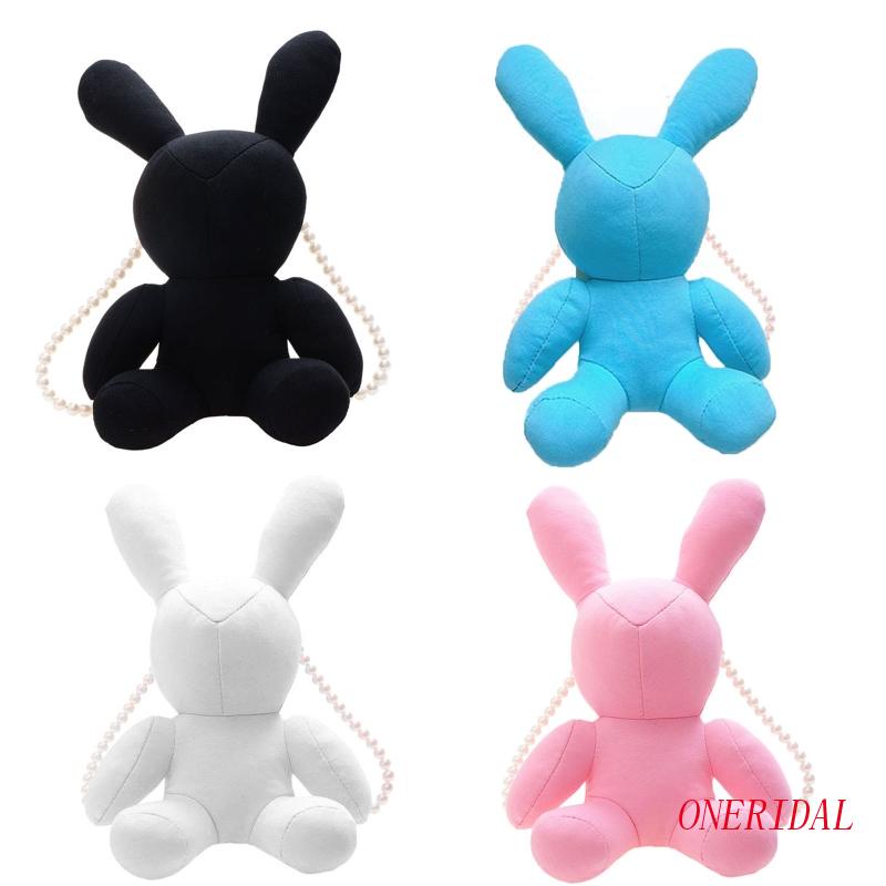 Túi Đeo Chéo Vai Hình Thỏ Bông Mềm Dễ Thương Dành Cho Bé Gái