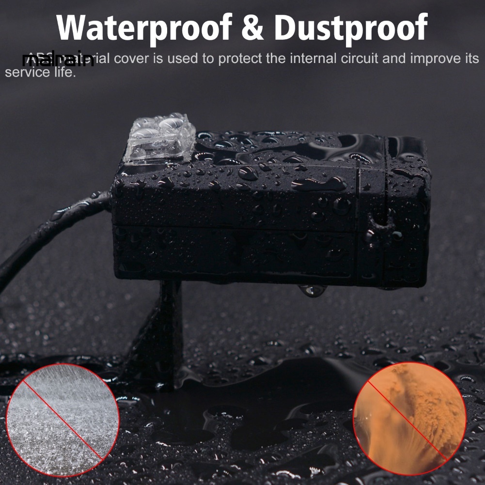 Cục Sạc Nhanh QC3.0 Hai Cổng USB 12-24V Có Công Tắc Cho Xe Máy