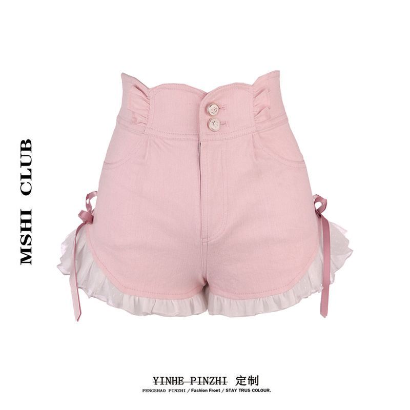 Chân Váy Denim Lưng Cao Dáng Ôm Đính Nơ Thời Trang Mùa Hè 2023 Phong Cách Mới Cho Nữ