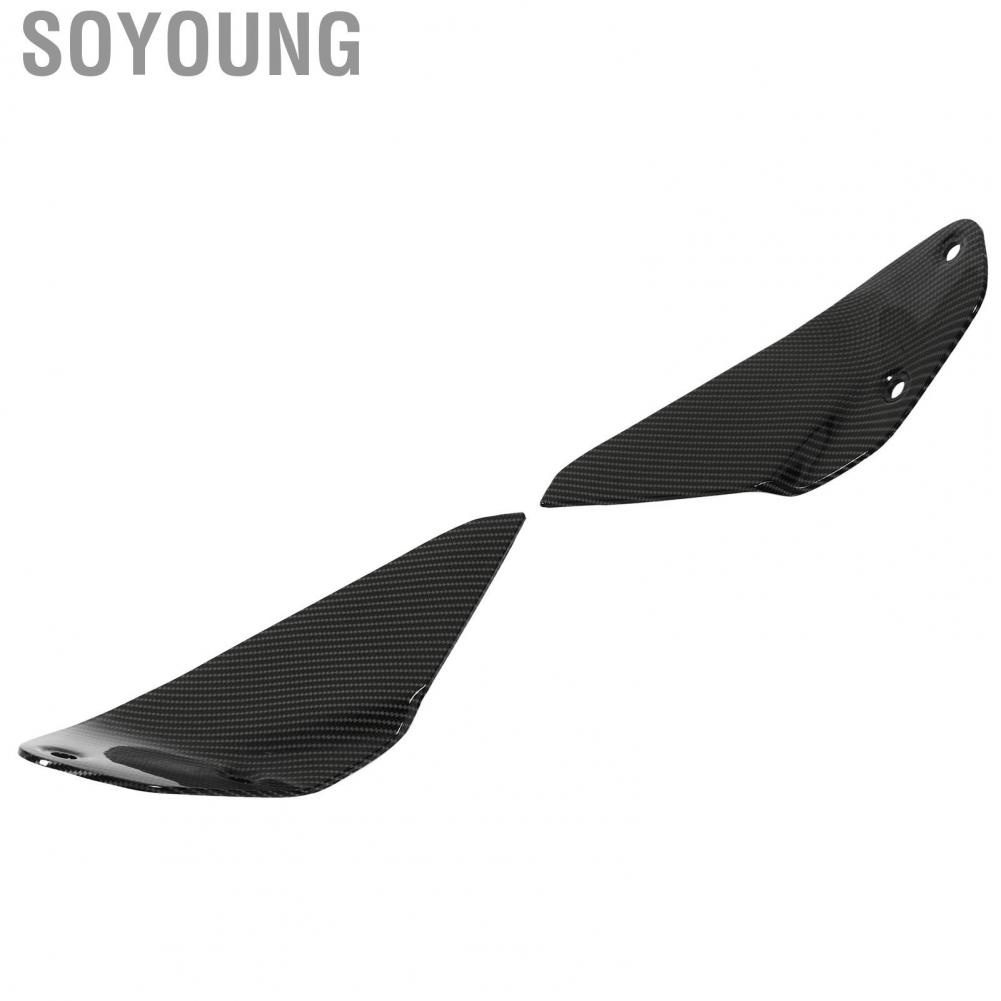 Soyoung Motorcycle Side Windshield  2pcs Windscreen Panel Deflector for Modification