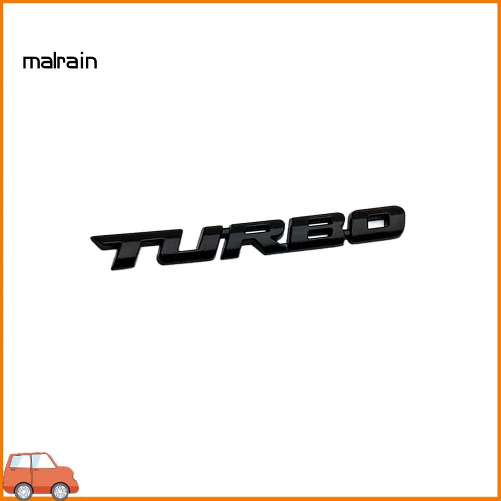 Miếng Dán Chữ Turbo 3D Dùng Trang Trí Xe Hơi Xe Máy