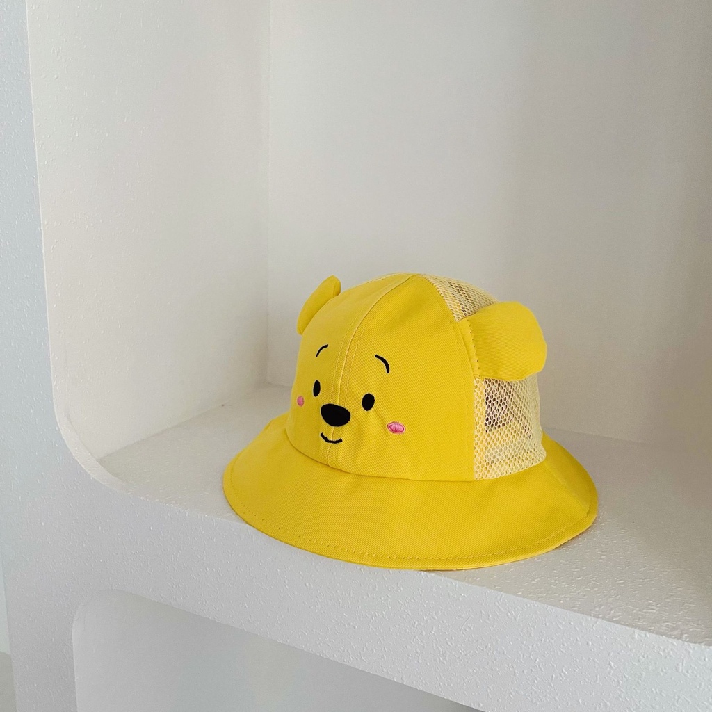 Áo Liền Quần Tay Ngắn In Hình Gấu Pooh Cho Bé Trai Sơ Sinh Từ 0-24 Tháng Tuổi