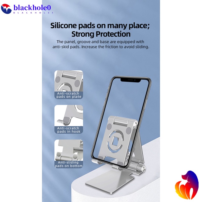 Giá Đỡ Điện Thoại / Máy Tính Bảng Bằng Hợp Kim Nhôm Có Thể Gấp Gọn Tiện Lợi