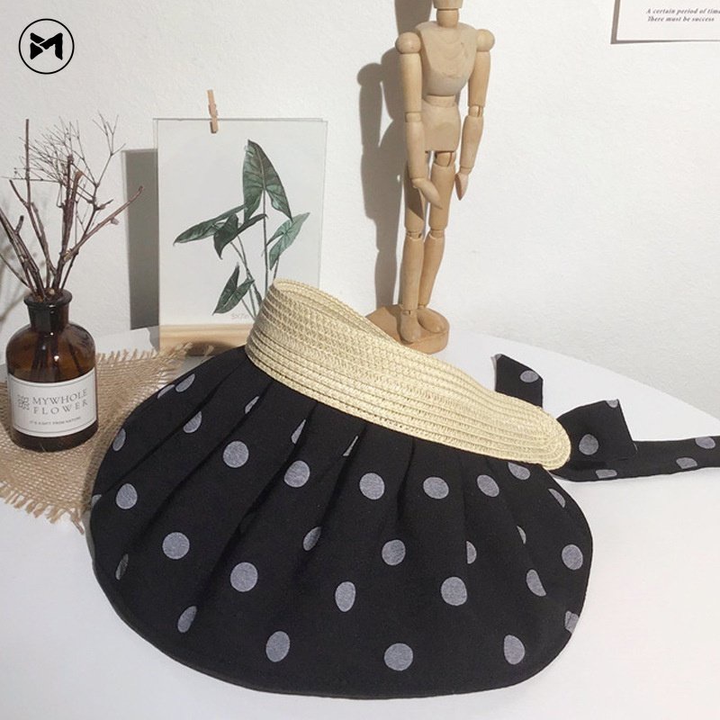 Nón Cối Che Nắng Hở Chóp Thắt Nơ Thời Trang Hàn Quốc Hàng Mới 2023