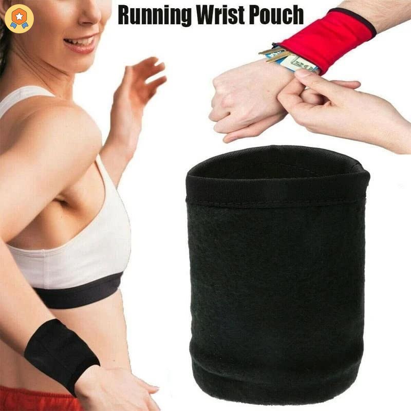 Ví Đựng Tiền Đeo Cổ Tay Mini HYJP2 Bằng Cotton Có Khóa Kéo An Toàn Cho Nam Nữ