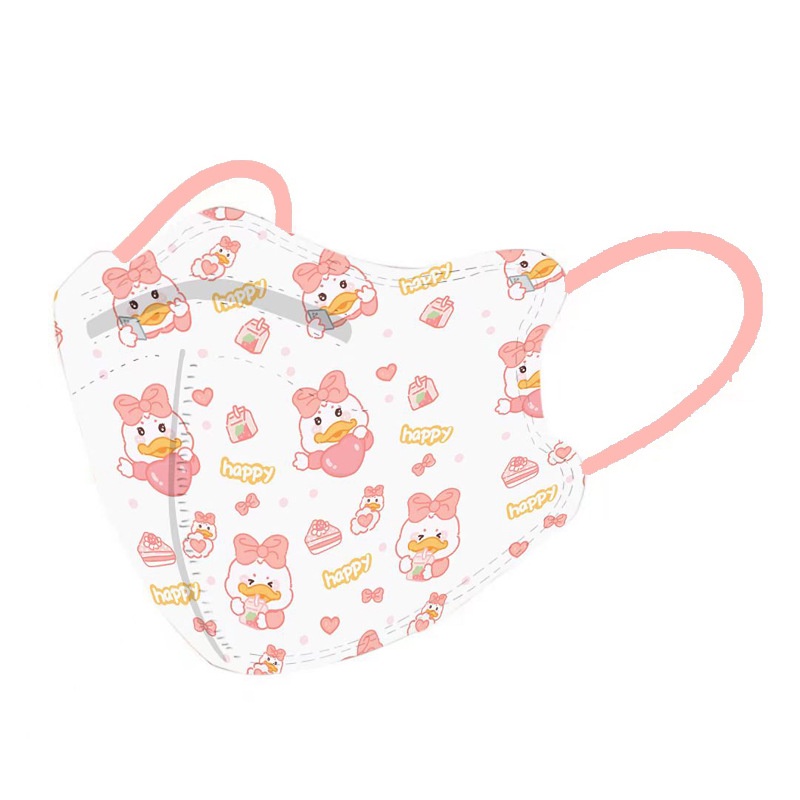 Khẩu Trang 4D Ba Chiều Chống Bụi In Hoạt Hình Dễ Thương Dùng Một Lần