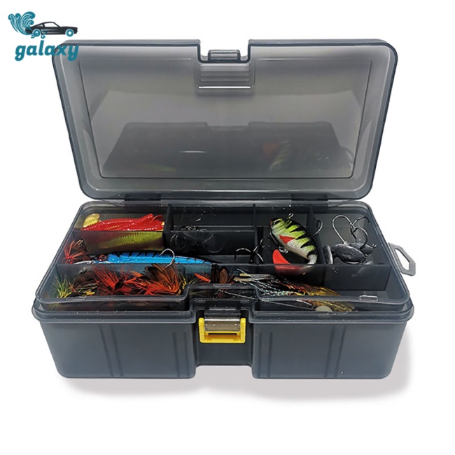 Galaxy Hộp Đựng Mồi Câu Cá 2 Tầng Có Thể Điều Chỉnh Tiện Lợi