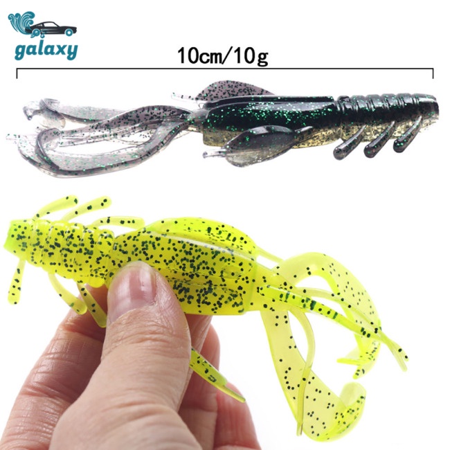 Galaxy Set 4 Mồi Giả Nhử Cá 10cm / 10g Bằng Nhựa Mềm Gắn Kèm Móc Câu Tiện Dụng