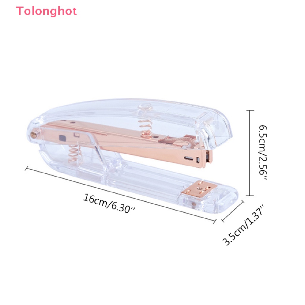 Dụng Cụ Dập Ghim Bằng Acrylic Trong Suốt Tiện Dụng Cho Văn Phòng