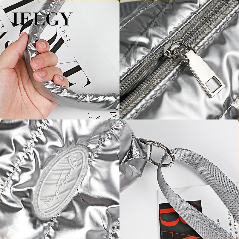 IELGY Túi Đeo Chéo Vai Bằng Da Cotton Màu Trơn Mềm Mại Đa Năng Thời Trang