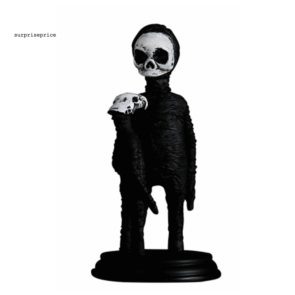 Mô HìNh ĐầU Lâu Đen Vui NhộN Trang Trí Halloween