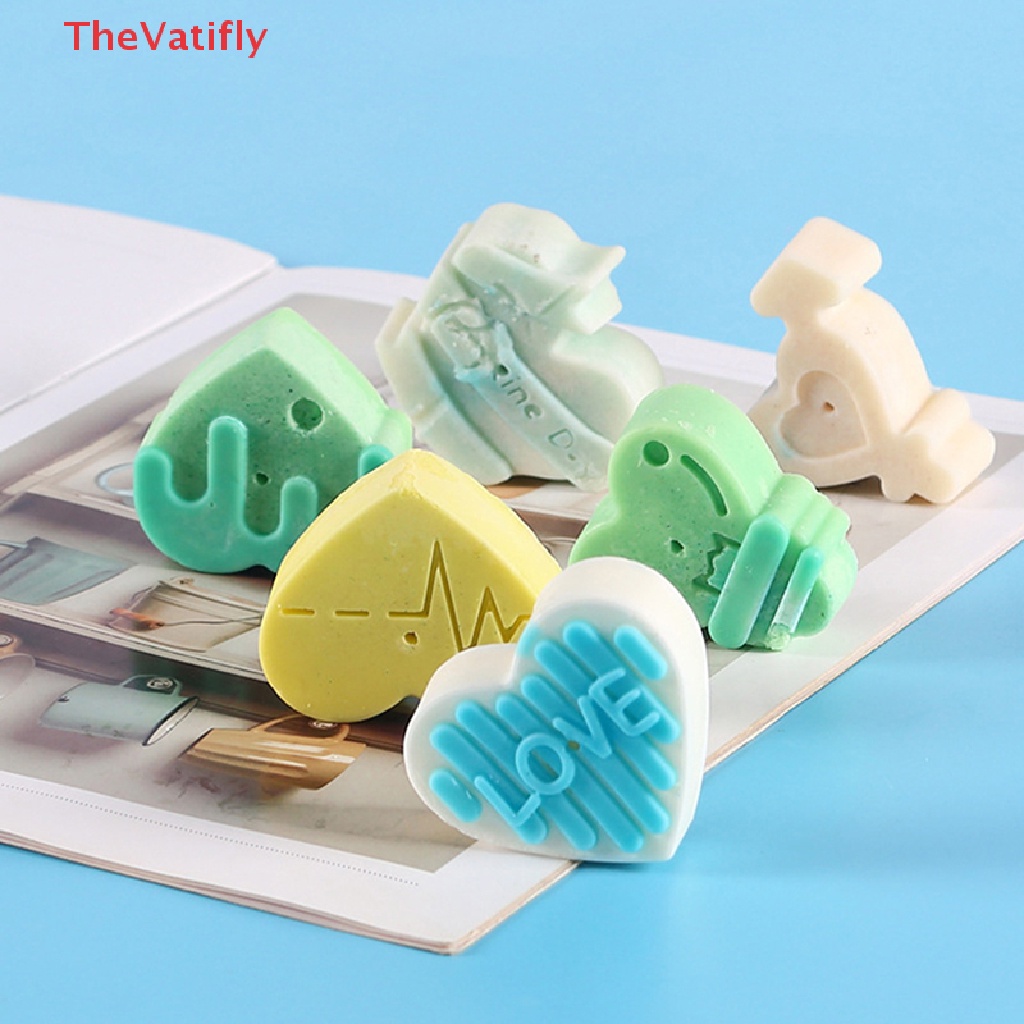 Khuôn Silicone Làm Bánh 6 Ngăn Hình Trái Tim An Toàn Tiện Dụng