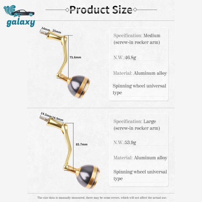 Galaxy Guồng Quay Câu Cá Bằng Thép Không Gỉ Chất Lượng Cao