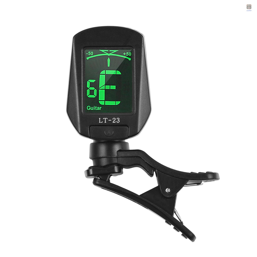 Dụng Cụ Chỉnh Tông Kẹp Dây Đàn Guitar Mini Có Màn Hình LCD Hiển Thị