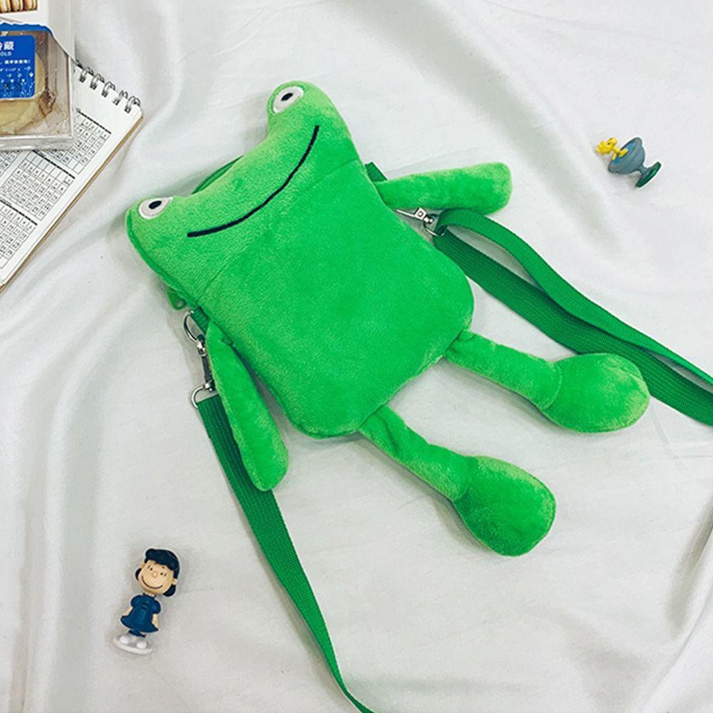 Túi Đeo Chéo Đựng Điện Thoại Hình Chú Ếch Hoạt Hình Vui Nhộn
