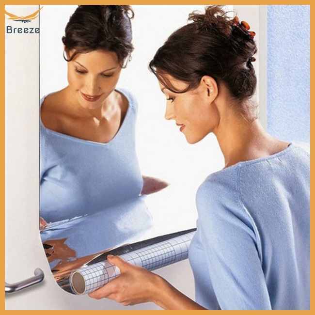 Decal Tráng Gương Dán Tường Kích Thước 0.1mm 50x100cm