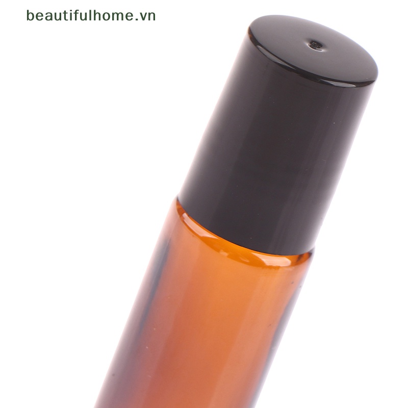 1 Lọ Thủy Tinh Cuộn 10ml Đựng Son Bóng Màu Hổ Phách