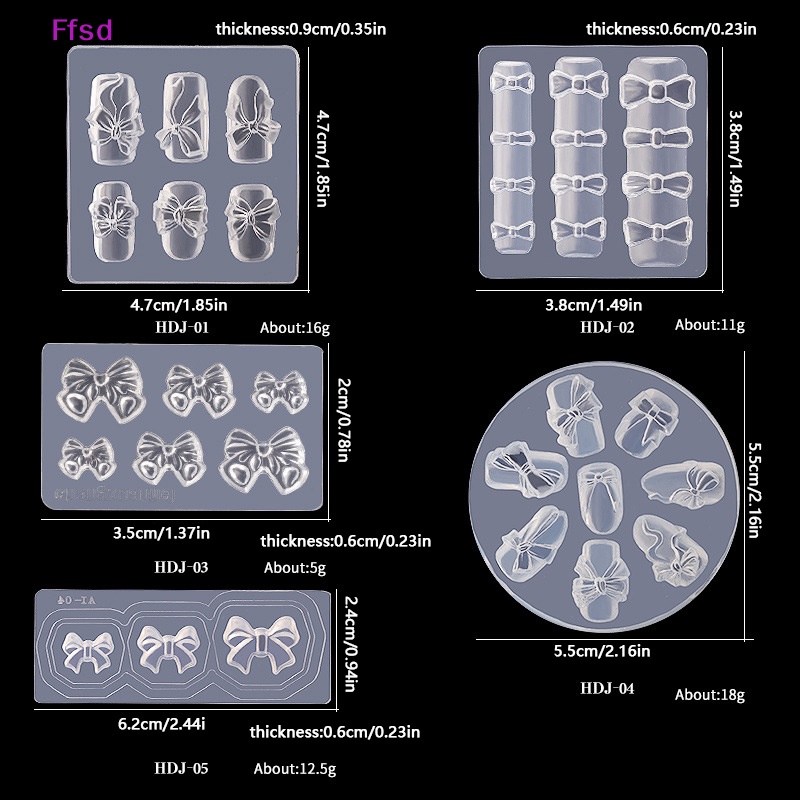Khuôn Silicone Tạo Hình Bướm 3D Trang Trí Móng Tay