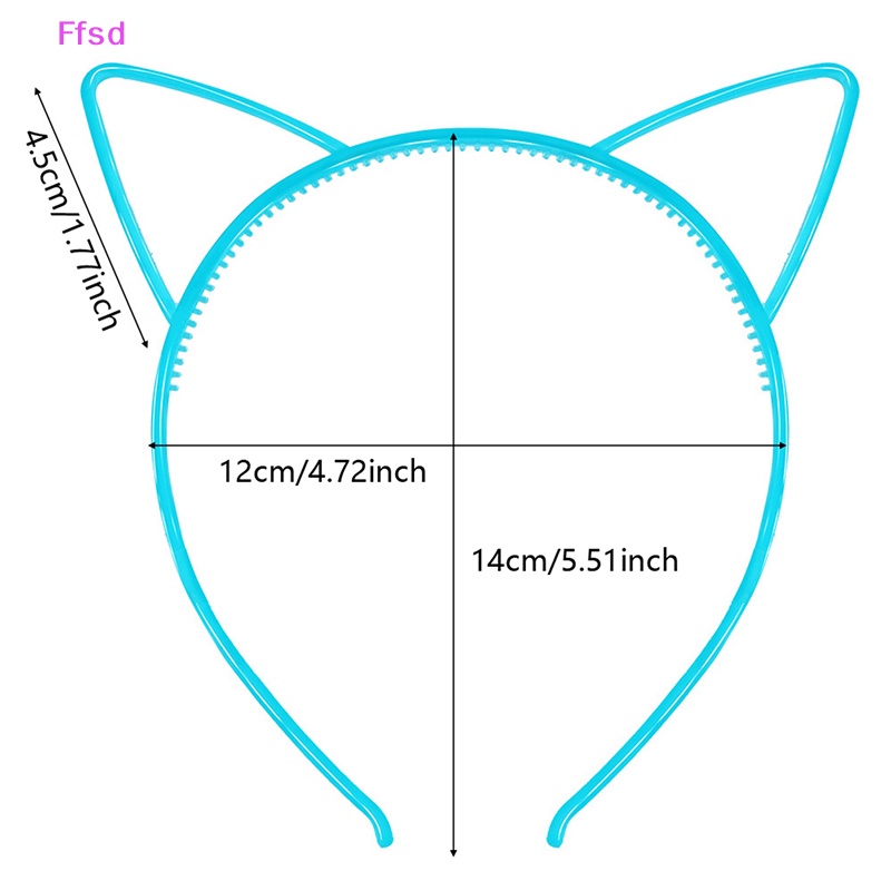 {Ffsd} Băng Đô Tai Mèo Dạ Quang Phát Sáng Trong Bóng Tối Phụ Kiện Tiệc Sinh Nhật Cho Bé Gái * Bán Chạy
