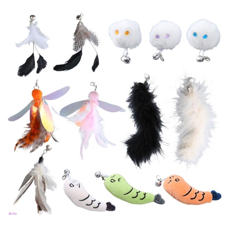 10 Đầu Lông Vũ Thay Thế Cho Gậy Trêu Mèo